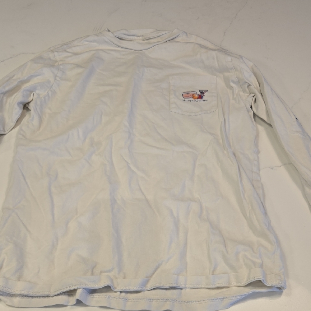 Vineyard Vines Off-White Long Sleeve Tee